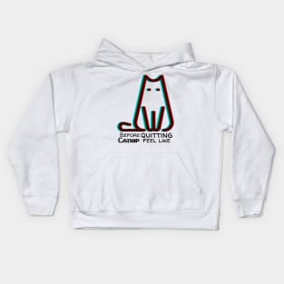 Blurry vision before quiting catnip | Cat lover Kids Hoodie